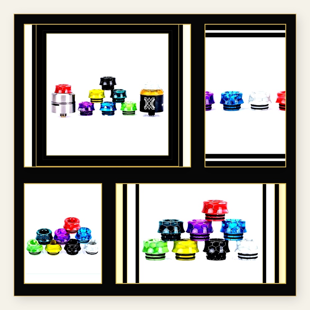 Wolfcool 810 Drip Tip Set – 8  - đánh giá và giá Drip Tip Resin